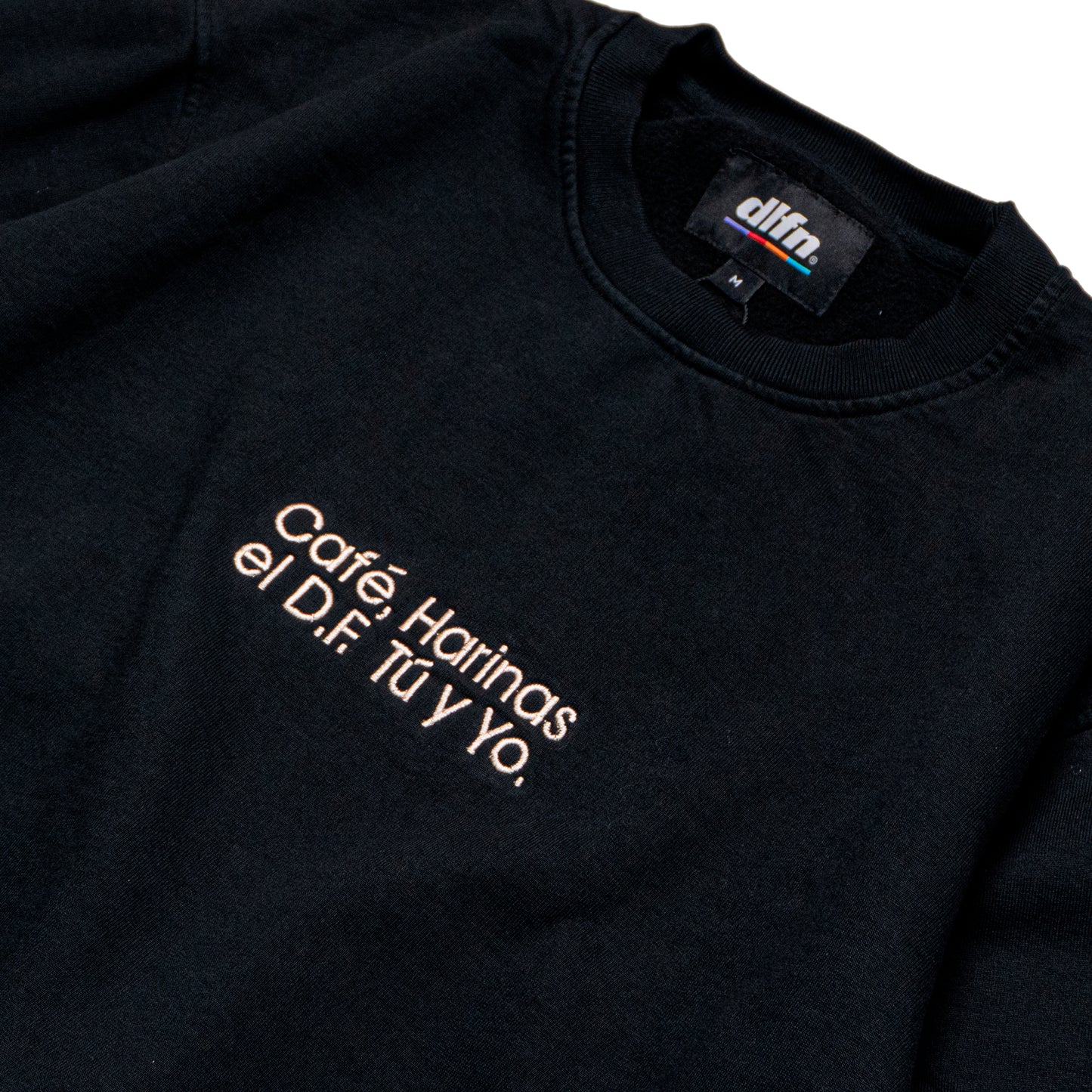 CAFÉ, HARINAS, EL D.F. TÚ Y YO CREWNECK - BLACK