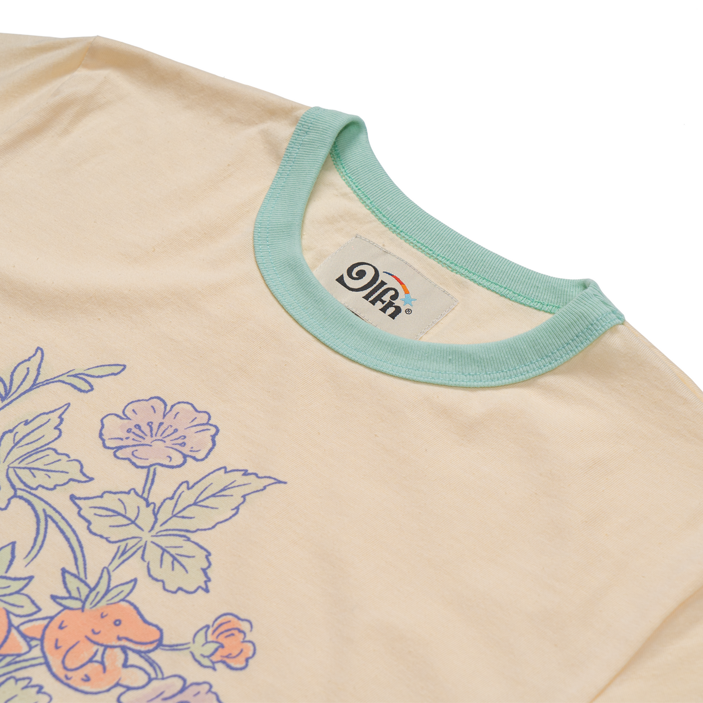 STRAWBERRY DOLPHS RINGER T-SHIRT