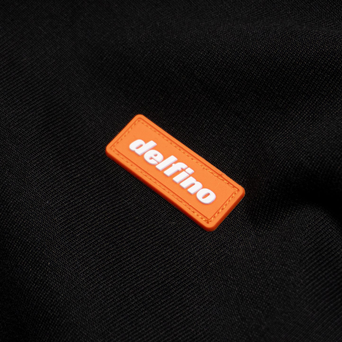 RUBBER PATCH HOODIE - BLACK
