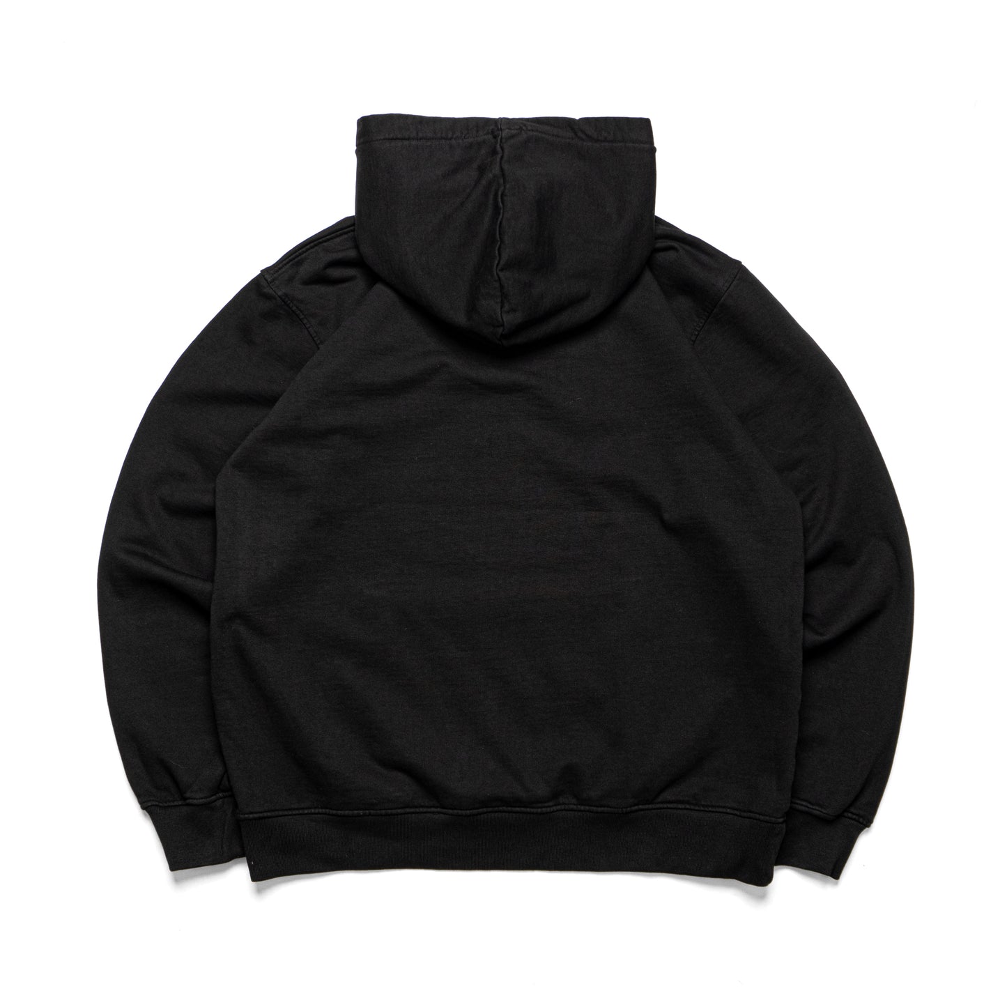 RUBBER PATCH HOODIE - BLACK