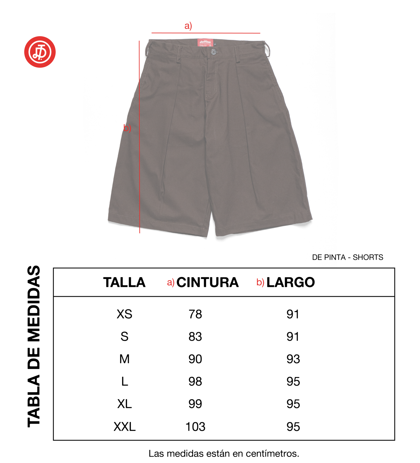 DE PINTA SHORTS - BROWN