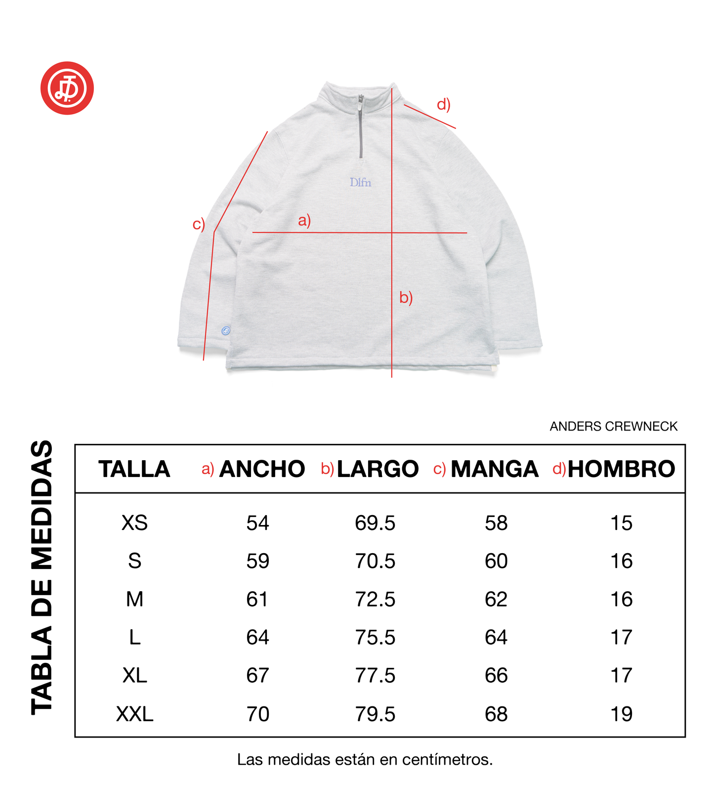 ANDERS CREWNECK / LIGHT GREY