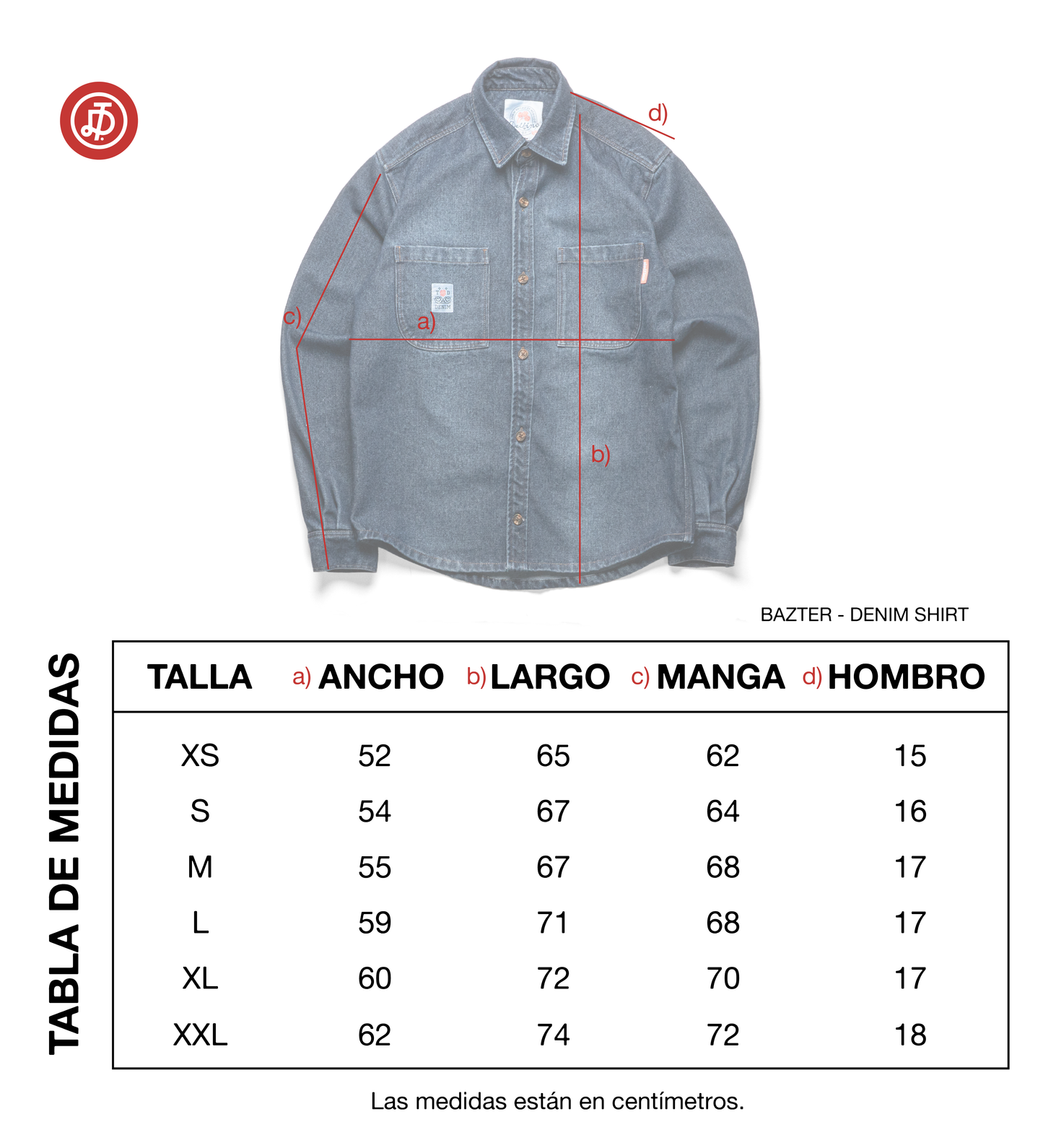 BAZTER - DENIM SHIRT