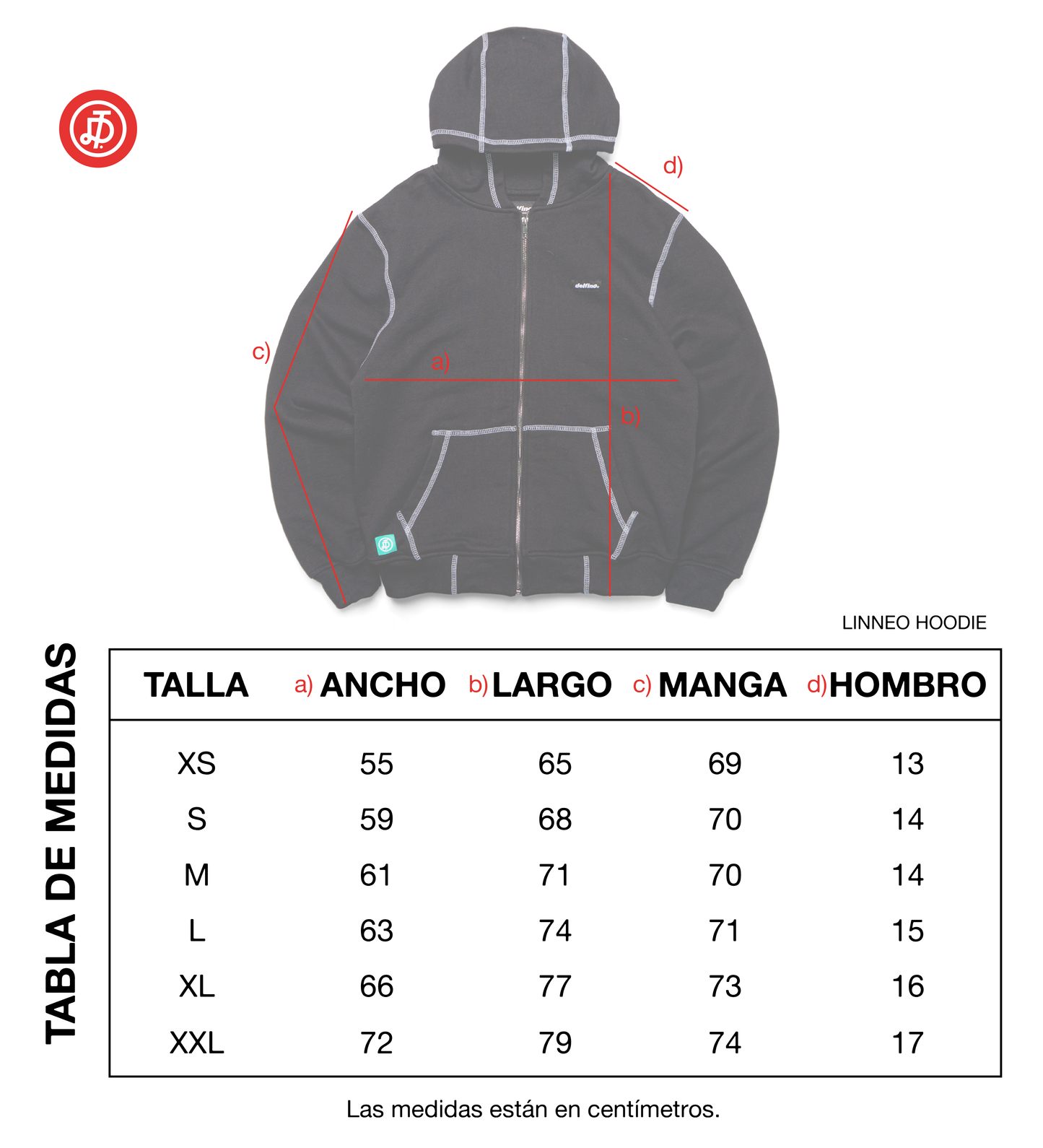 LINNEO HOODIE - BLACK