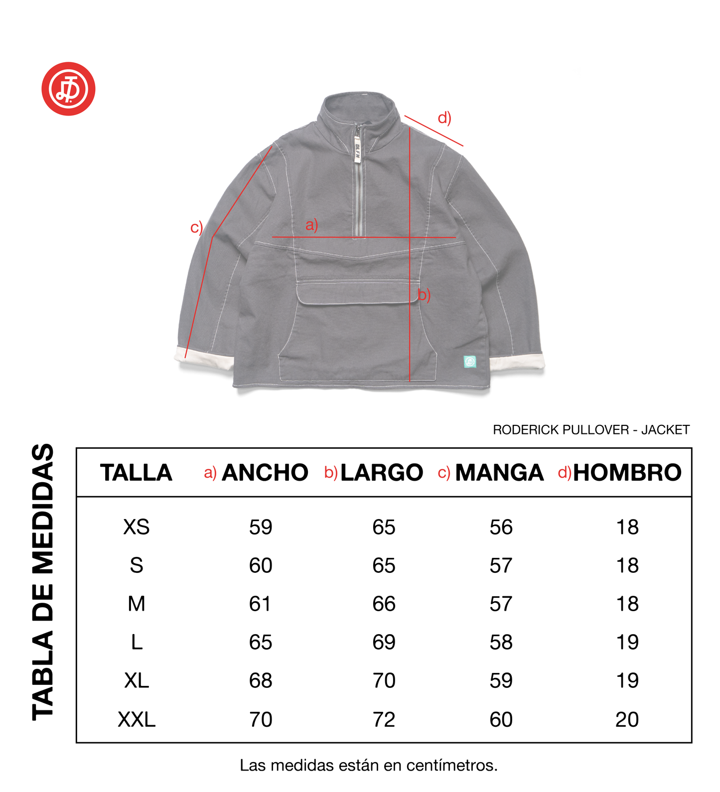 RODERICK PULLOVER JACKET - GREY