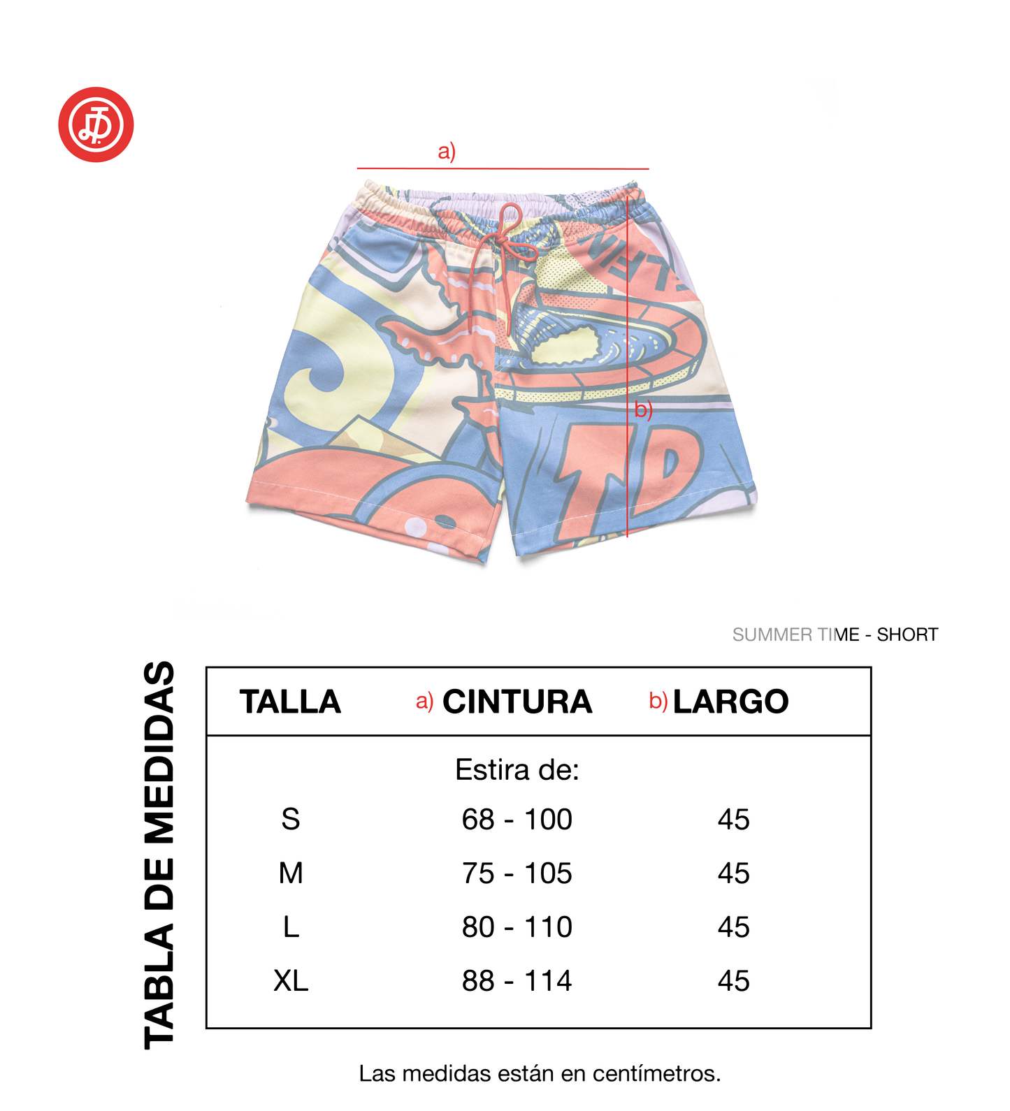 SUMMER TIME - SHORT / MULTICOLOR