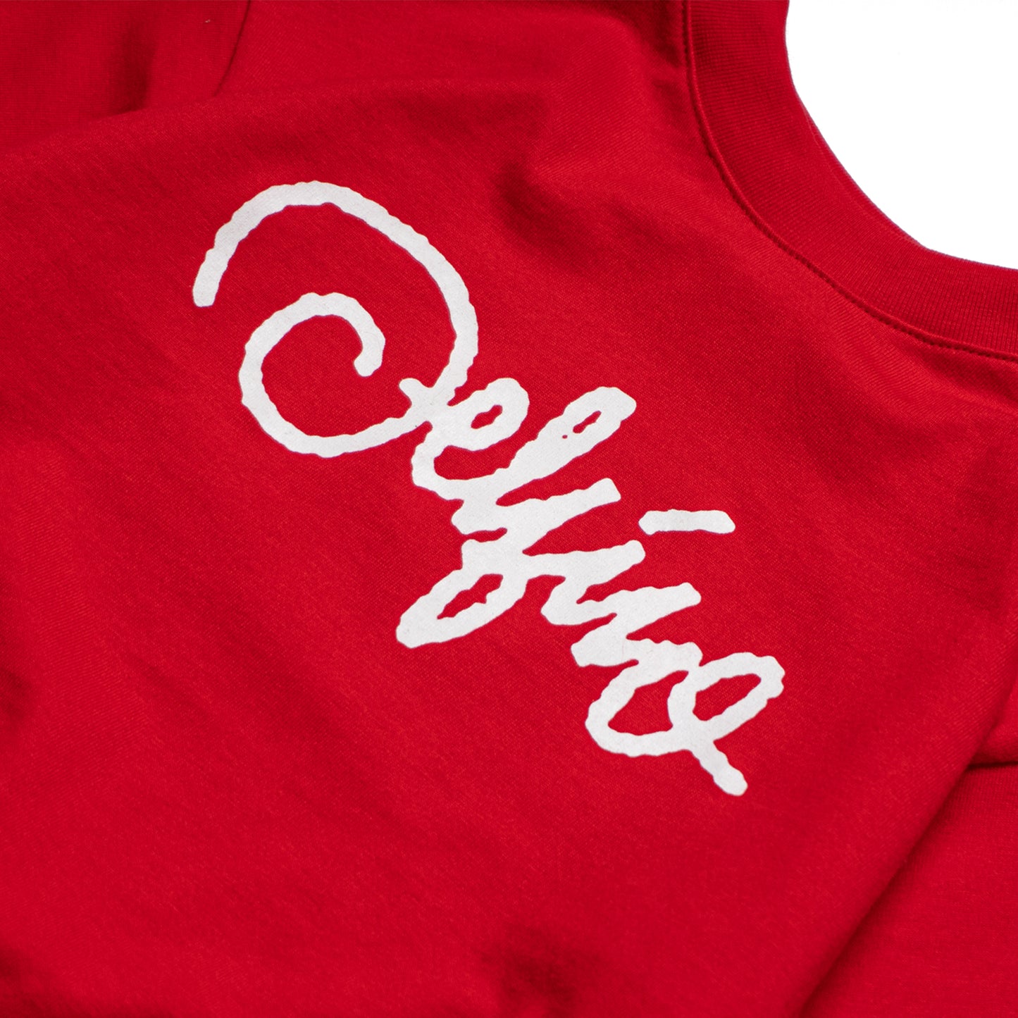 SCRIPT LOGO - LONGSLEEVE / RED