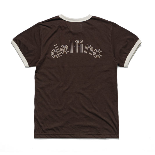 CAMPEONES RINGER T-SHIRT - BROWN