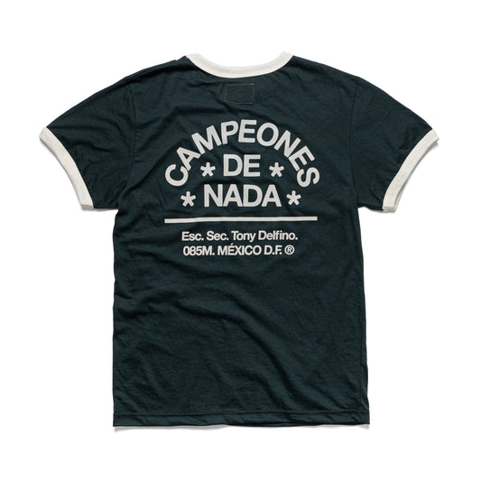 CAMPEONES RINGER T-SHIRT - GREEN