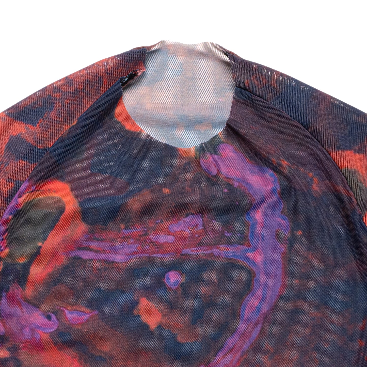 BURGUNDY SKIN - MESH T-SHIRT / MULTICOLOR