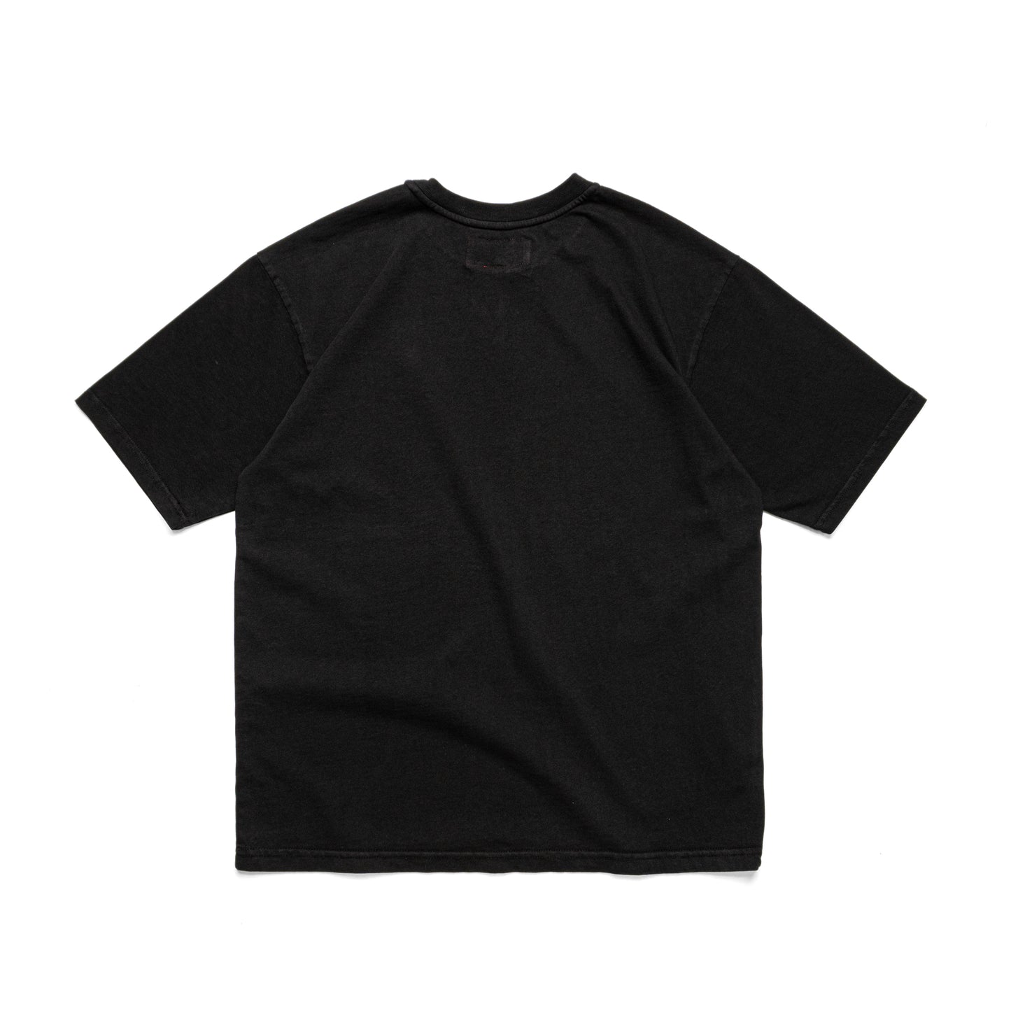 RUBBER PATCH BASIC T-SHIRT - BLACK