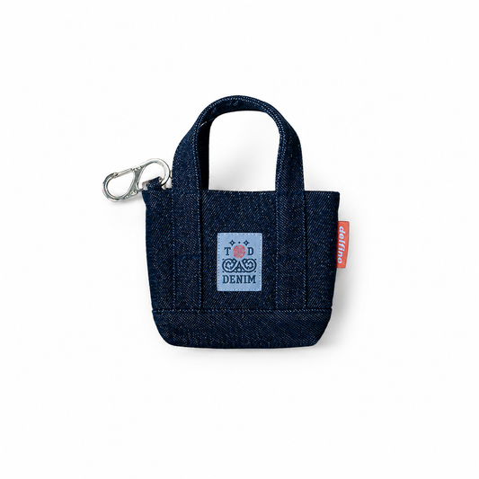 GOYITA DENIM MINI TOTE — CRUDO