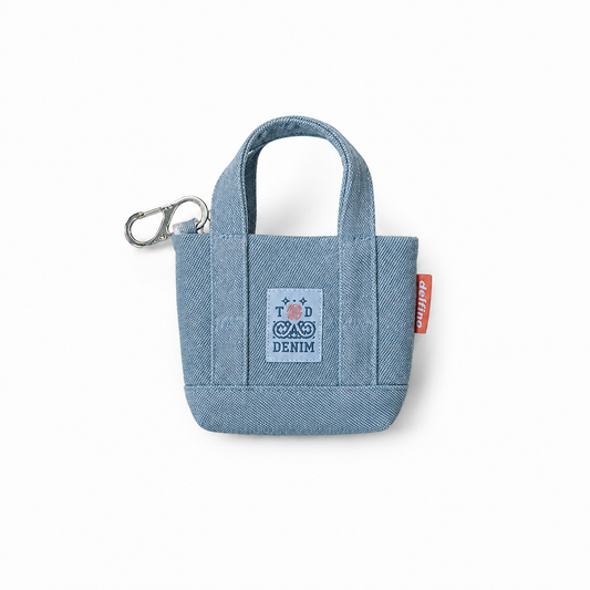 GOYITA DENIM MINI TOTE — BLEACH