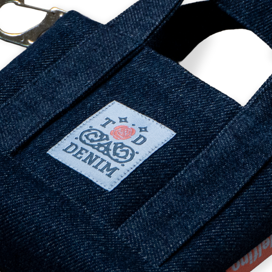 GOYITA DENIM MINI TOTE — CRUDO
