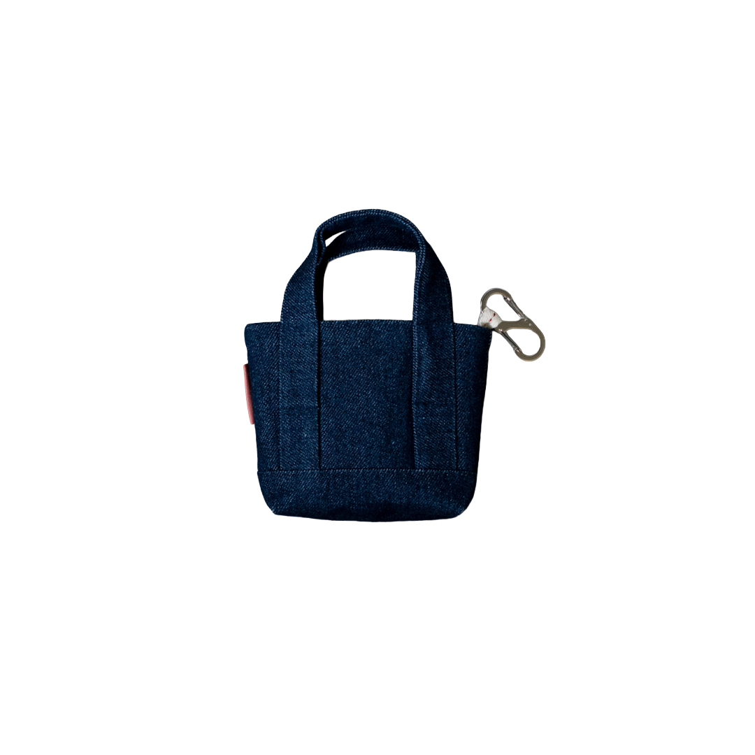 GOYITA DENIM MINI TOTE — CRUDO