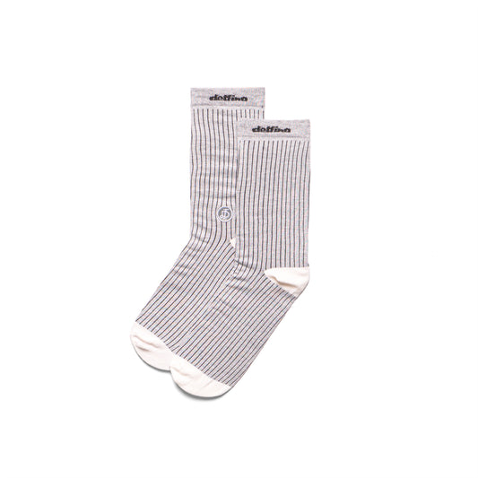 STRIPES SOCKS - MONOGRAMA / BONE