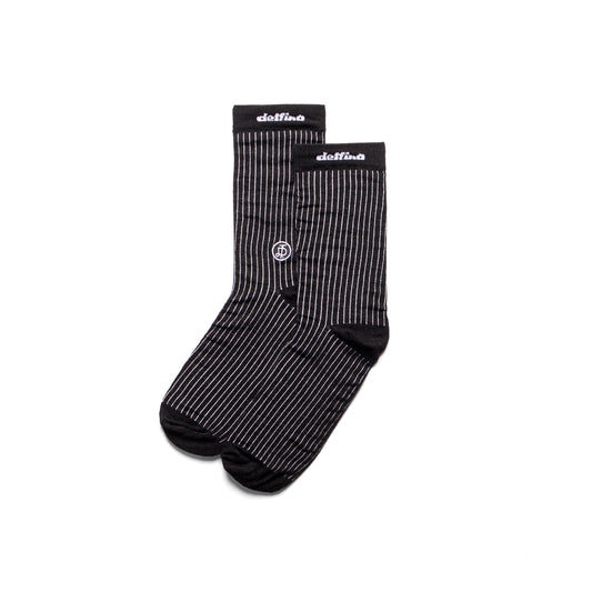 STRIPES SOCKS - MONOGRAMA / BLACK