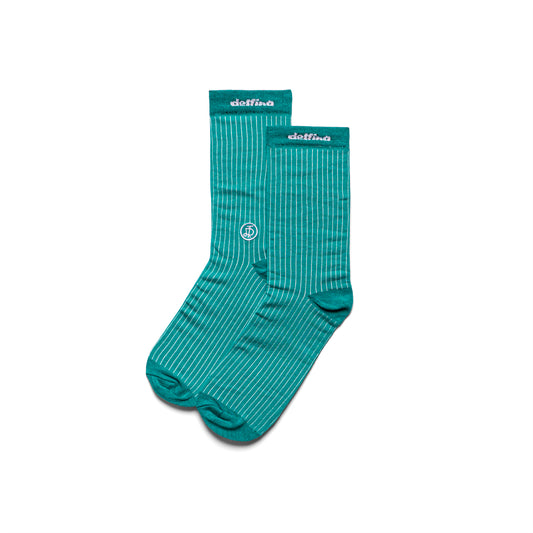STRIPES SOCKS - MONOGRAMA / AQUA