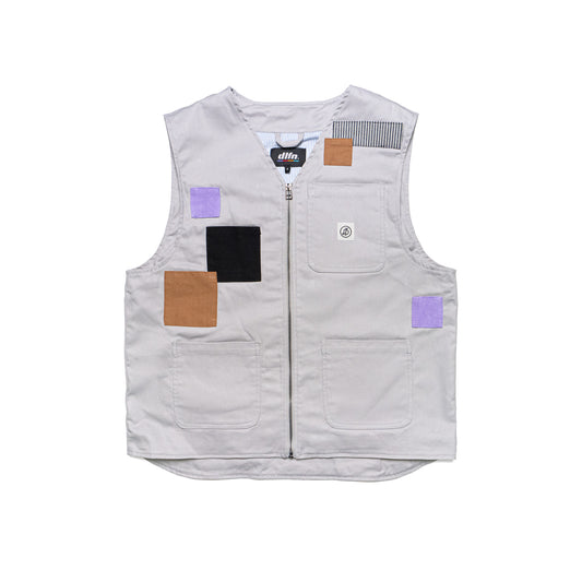 GRACE VEST - GRIS PATCHWORK