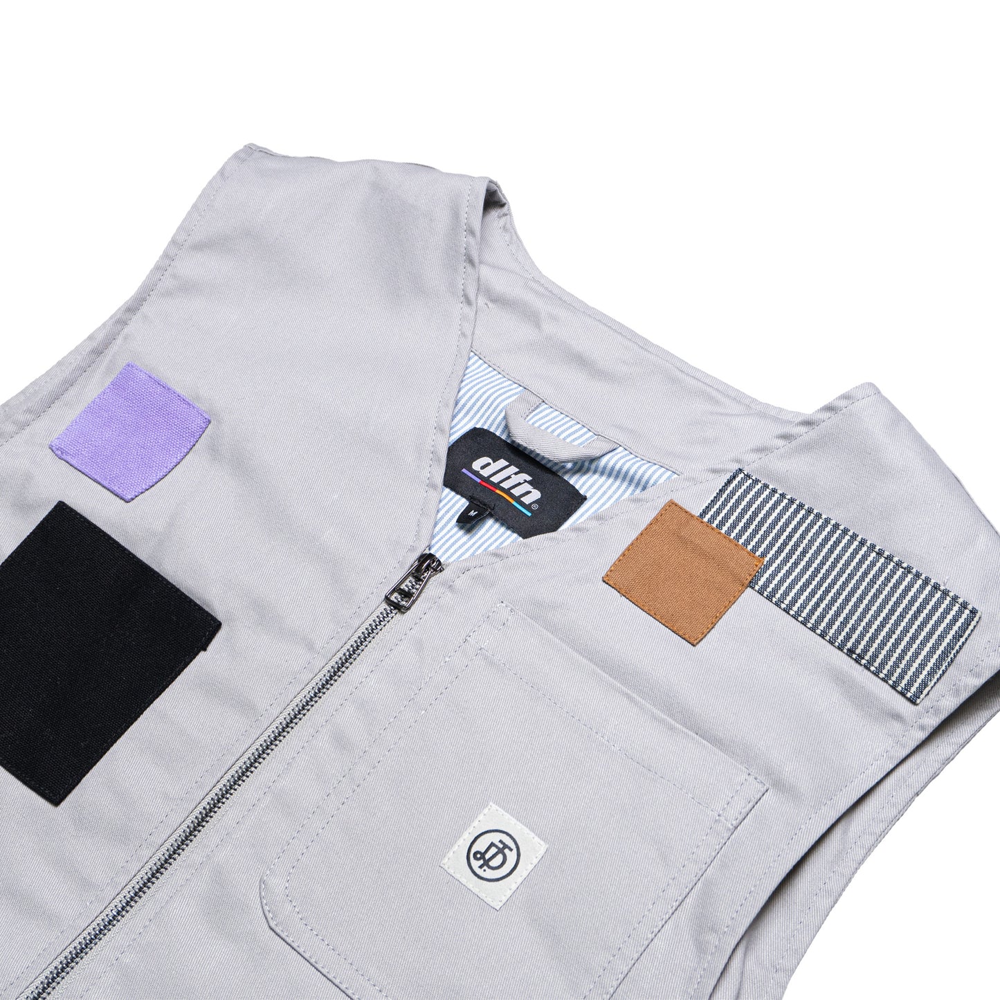 GRACE VEST - GRIS PATCHWORK