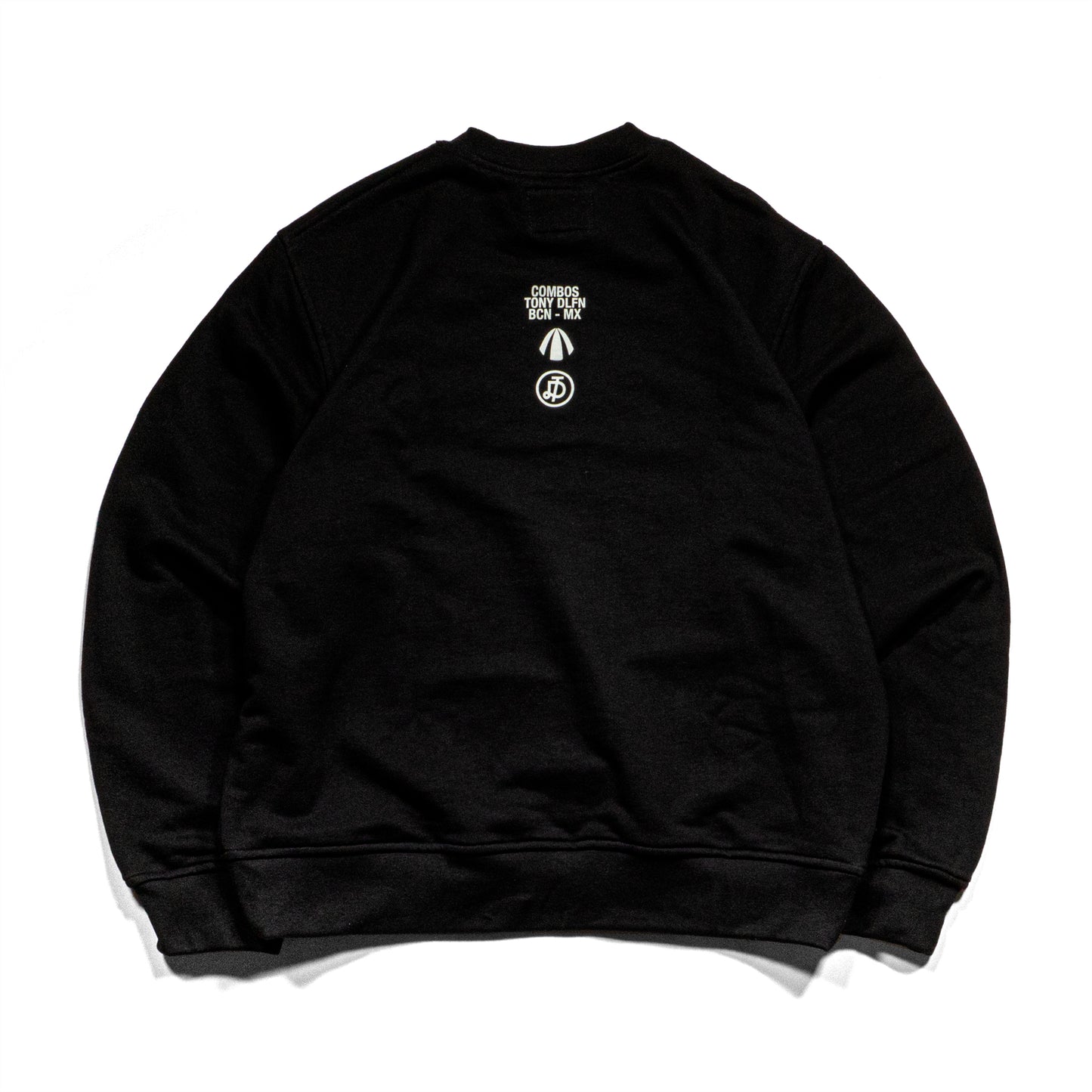 DELFINO SOLID TAG - CREWNECK / BLACK