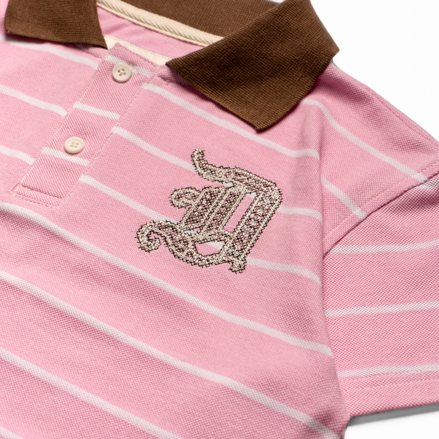 DOROTEA BABY POLO / PINK & BEIGE