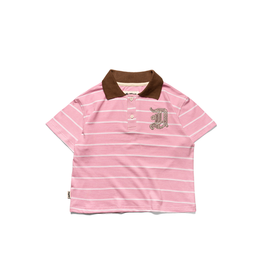 DOROTEA BABY POLO / PINK & BEIGE