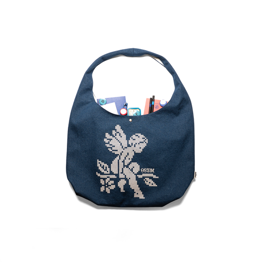 SAN VITRINO - BIG TOTEBAG / RAW DENIM