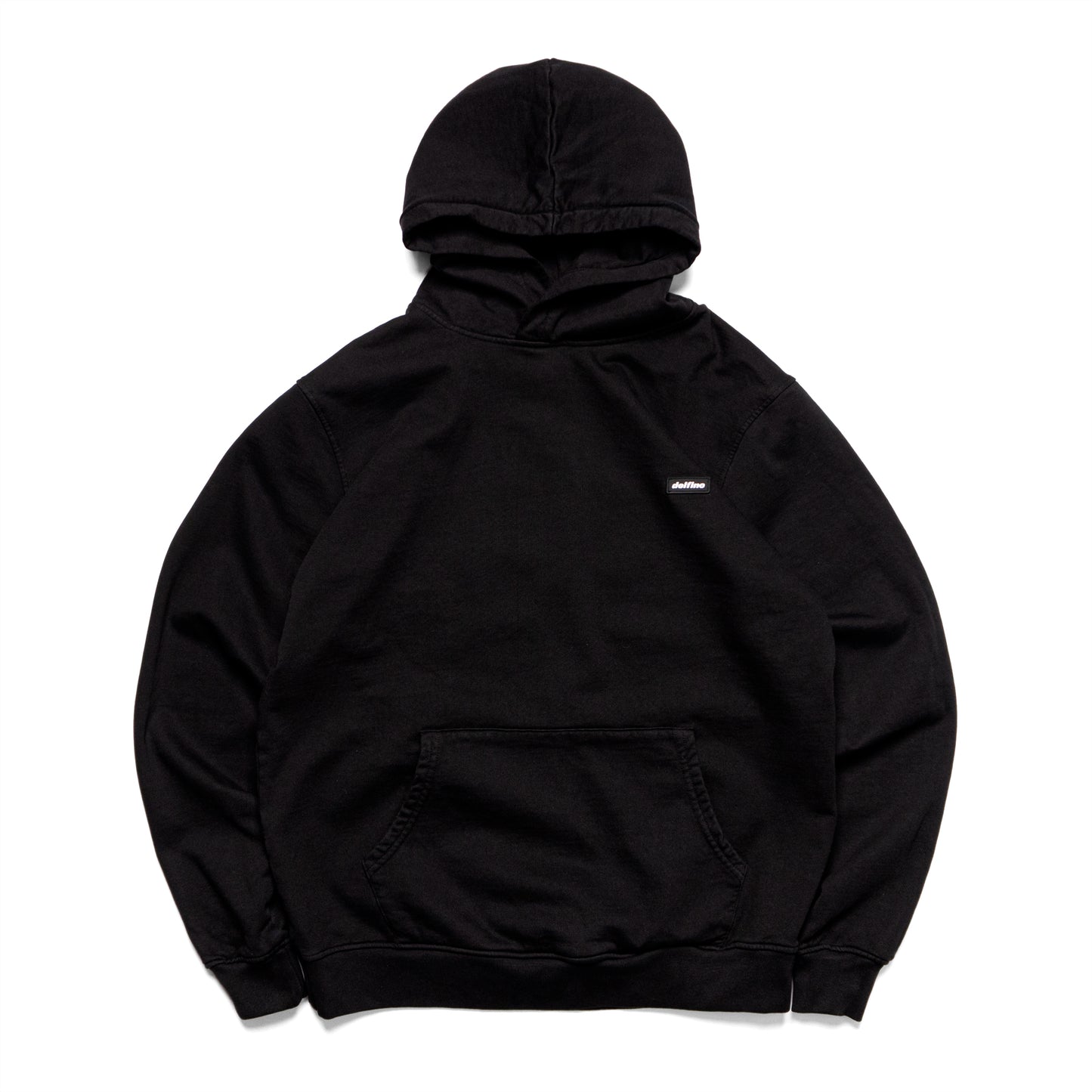 RUBBER PATCH HOODIE / TRIPLE BLACK