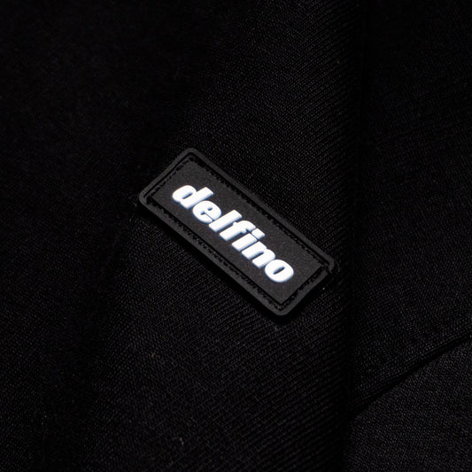 RUBBER PATCH HOODIE / TRIPLE BLACK