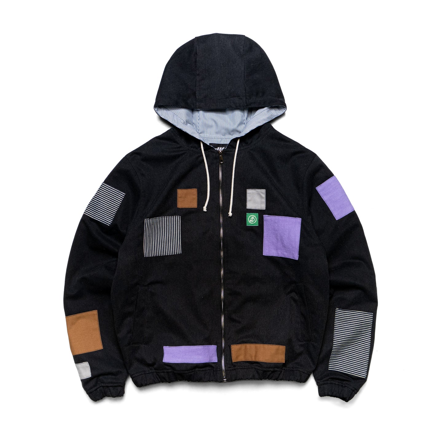 MITSU HOODIE JACKET - NEGRO PATCHWORK