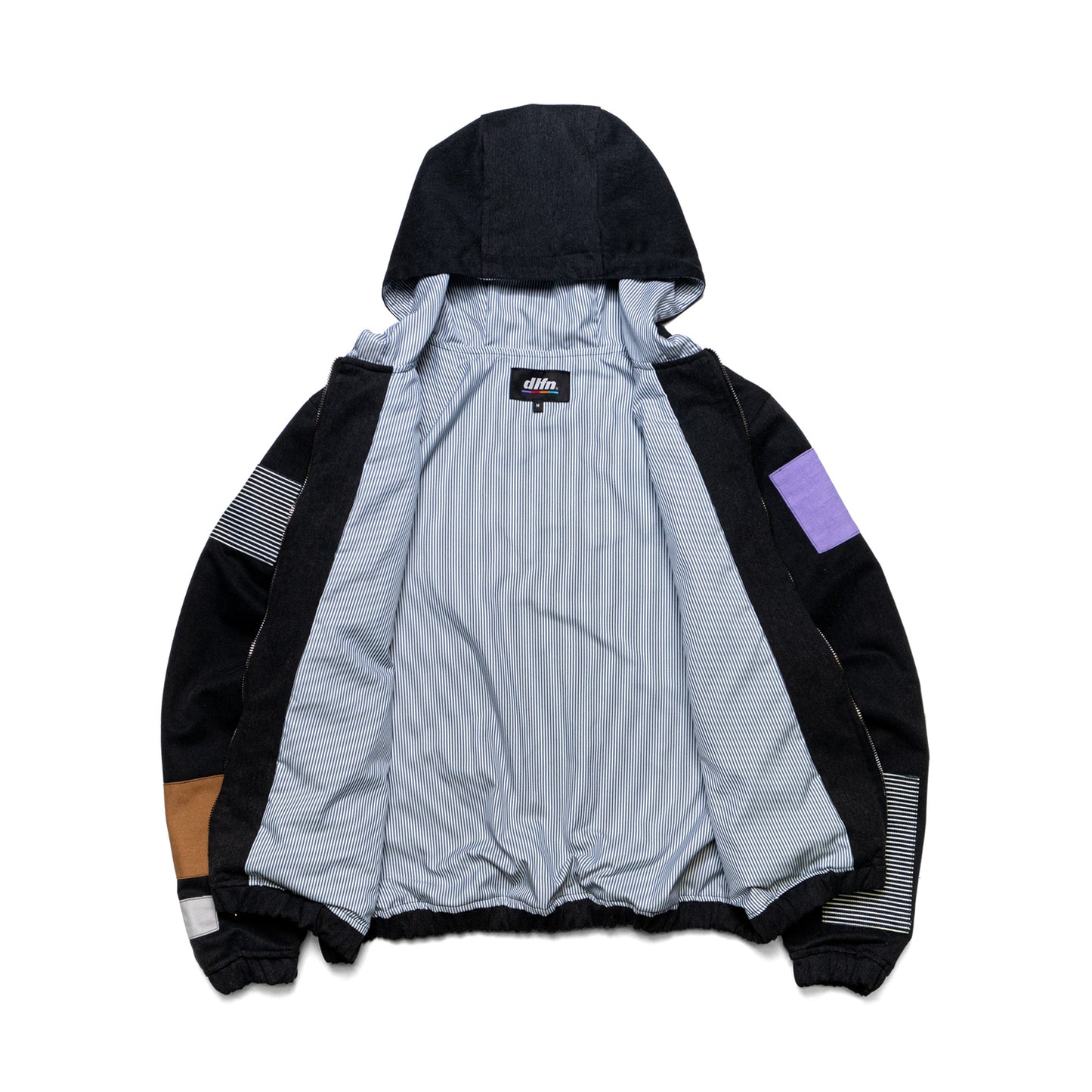 MITSU HOODIE JACKET - NEGRO PATCHWORK