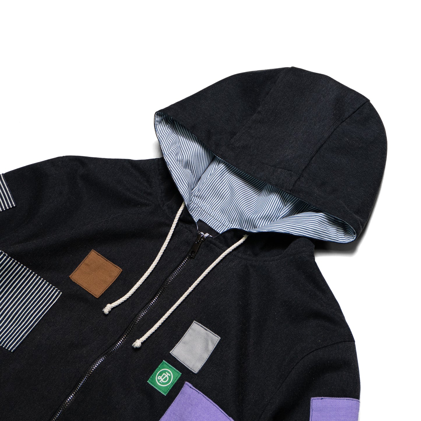 MITSU HOODIE JACKET - NEGRO PATCHWORK