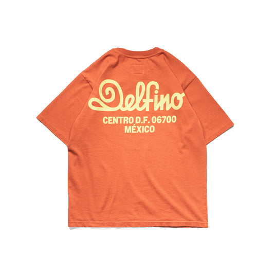 SELTZ DLFN LOGO - T-SHIRT / ORANGE