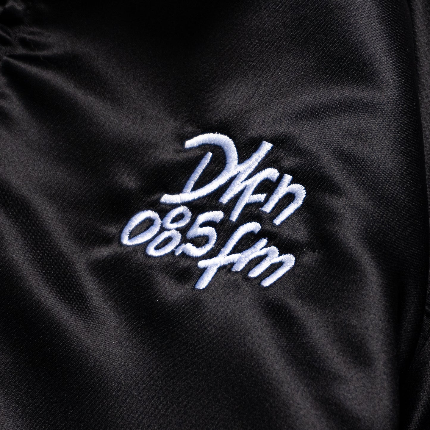 CONSTANTINO SATIN JACKET - BLACK