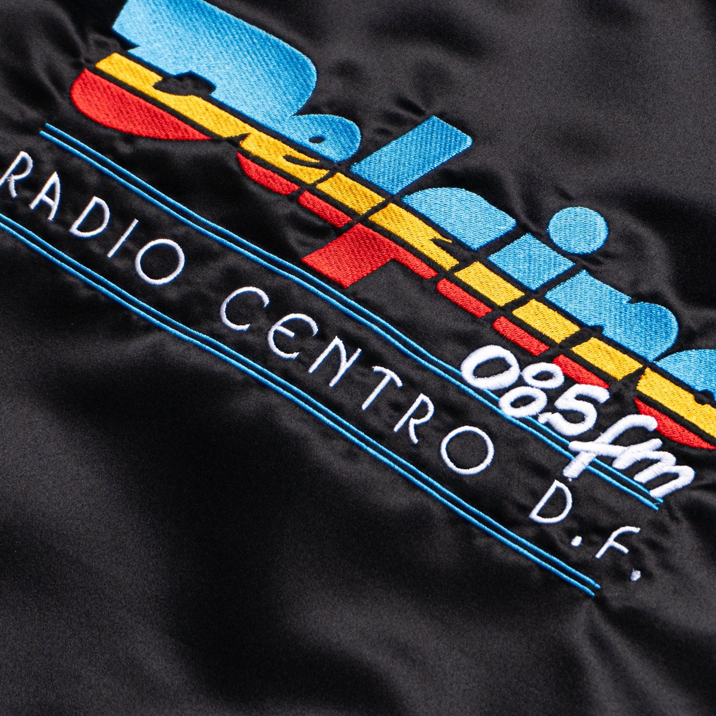 CONSTANTINO SATIN JACKET - BLACK