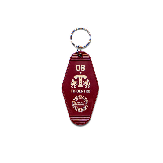 DELFINO CAFÉ KEYCHAIN - BURGUNDY