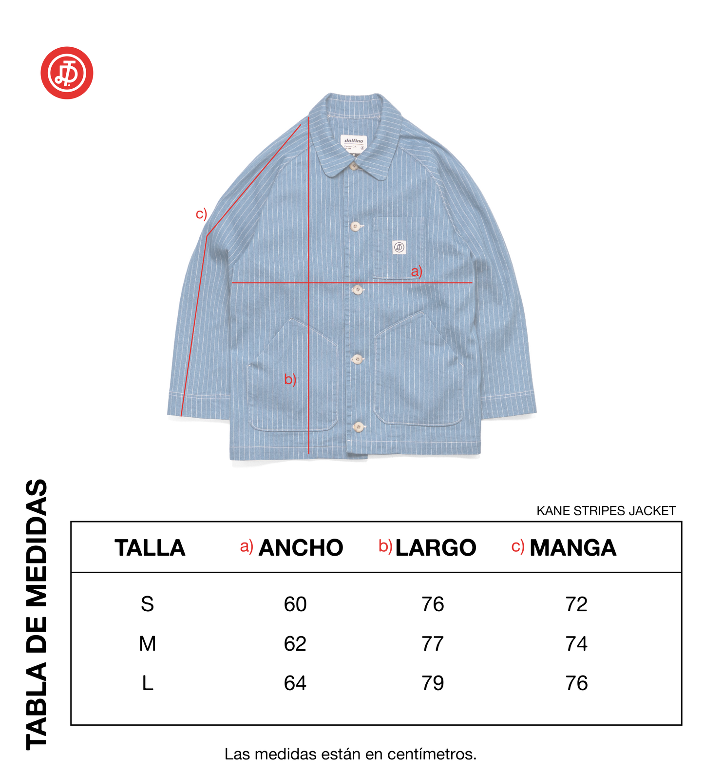 KANE STRIPES - JACKET / DENIM