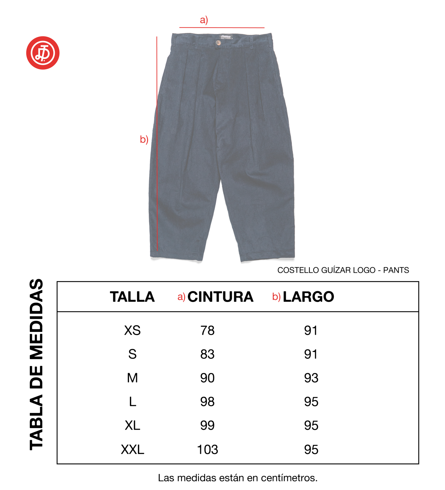 COSTELO GUÍZAR LOGO PANTS - NAVY