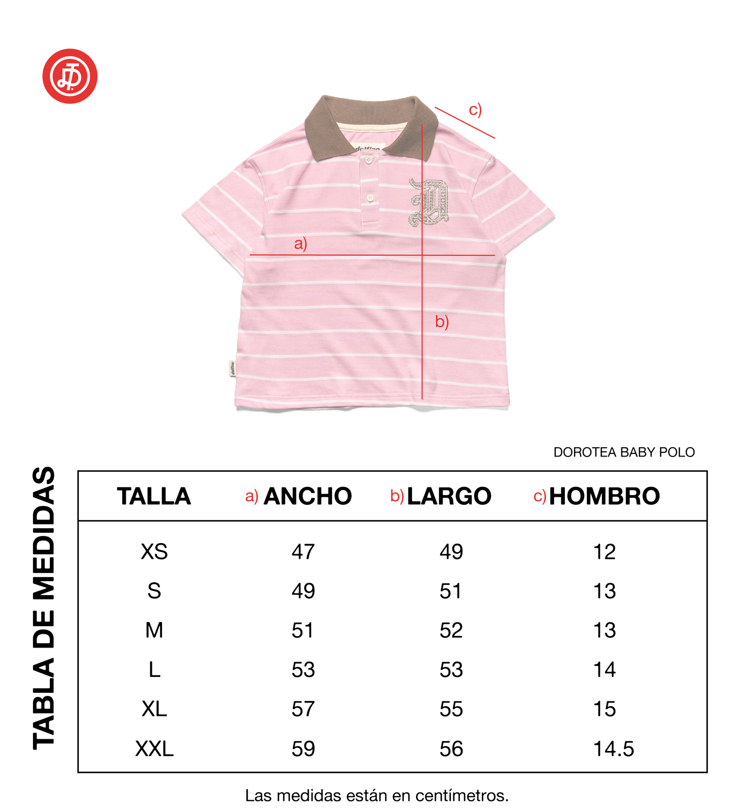 DOROTEA BABY POLO / PINK & BEIGE