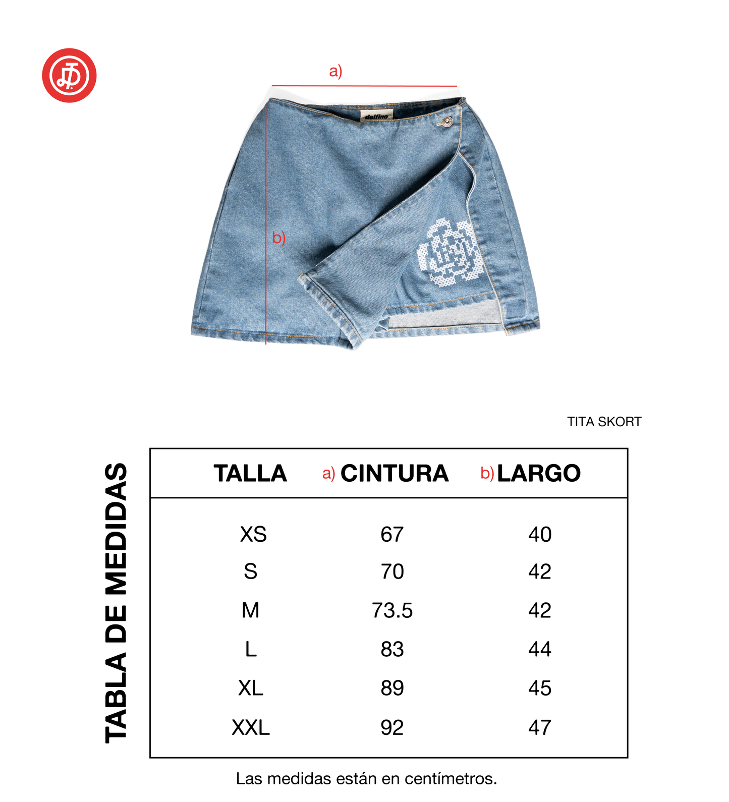 TITA SKORT - BABY DENIM