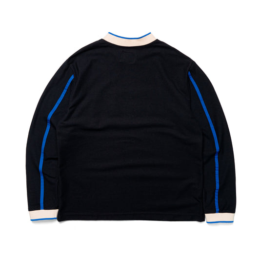 FREDDO CREWNECK / BLACK & BLUE