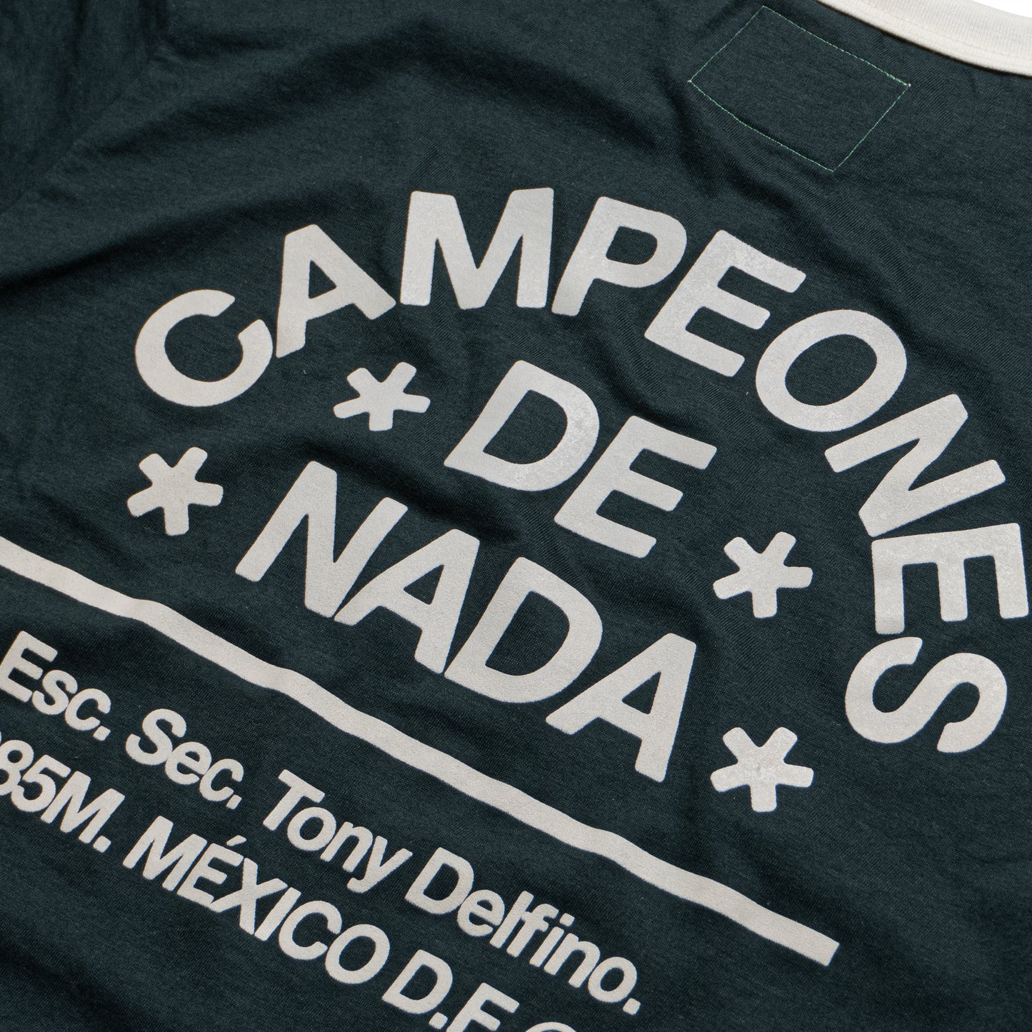 CAMPEONES RINGER T-SHIRT - GREEN