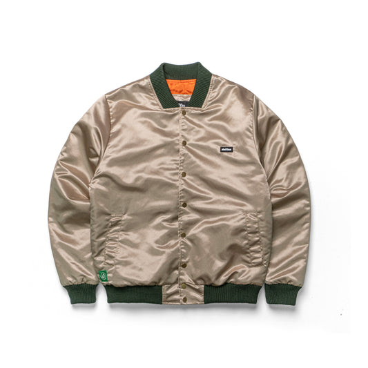 BOMBER JACKET - CORA LOGO / CHAMPAÑA - MILITAR