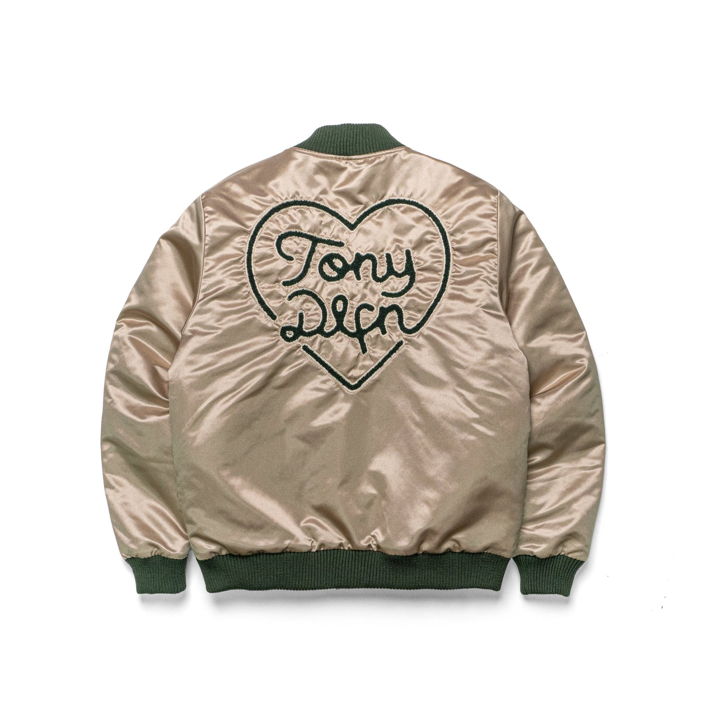 BOMBER JACKET - CORA LOGO / CHAMPAÑA - MILITAR