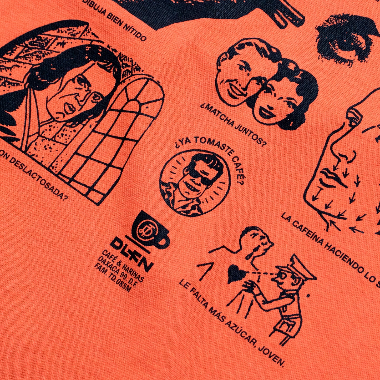¿YA TOMASTE CAFÉ? T-SHIRT / ORANGE BRICK