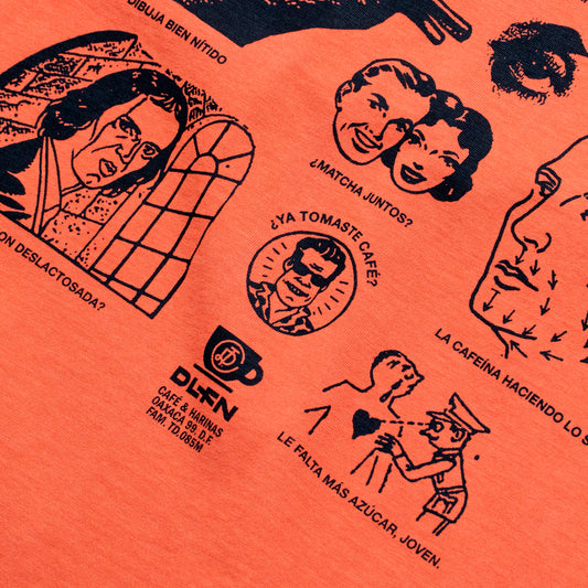 ¿YA TOMASTE CAFÉ? T-SHIRT / ORANGE BRICK