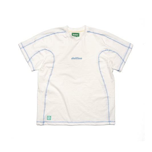 UNIT - WHITE W/BLUE  T-SHIRT