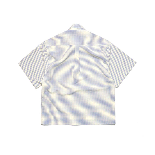 WARNING LOGOS - ZAPPA T-SHIRT - CREAM & BLUE